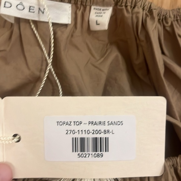 DOEN TOPAZ TOP - PRAIRIE SANDS - L - NWTags - Picture 7 of 12